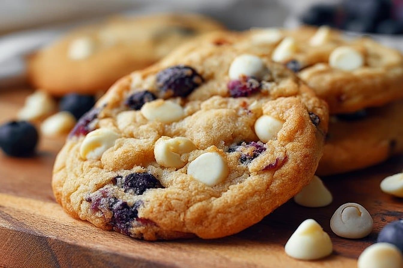 Blueberry White Chocolate Chip Cookies – The Best Soft & Chewy Recipe (2025)