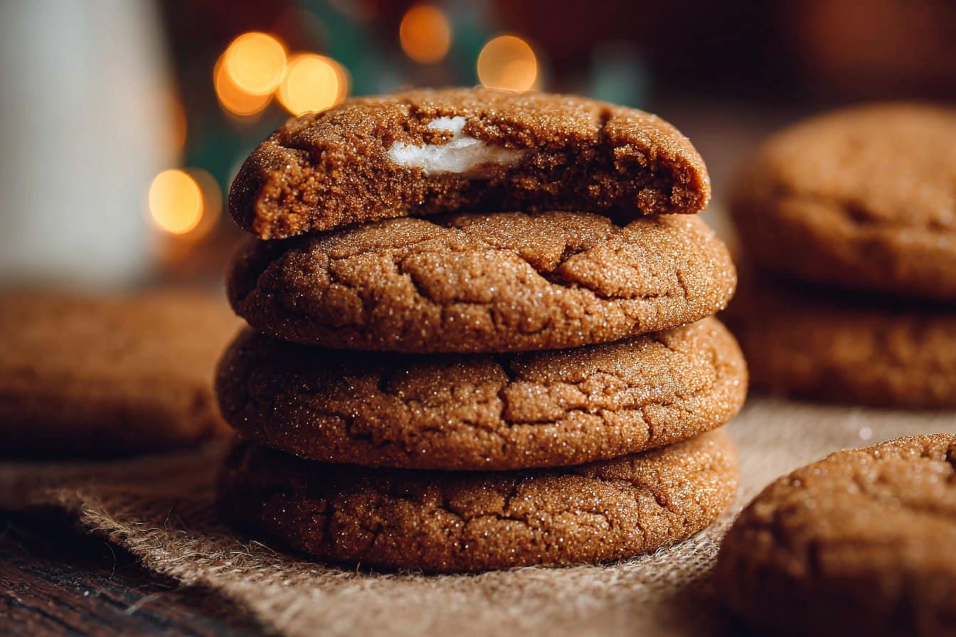 Gingerbread Cheesecake Cookies