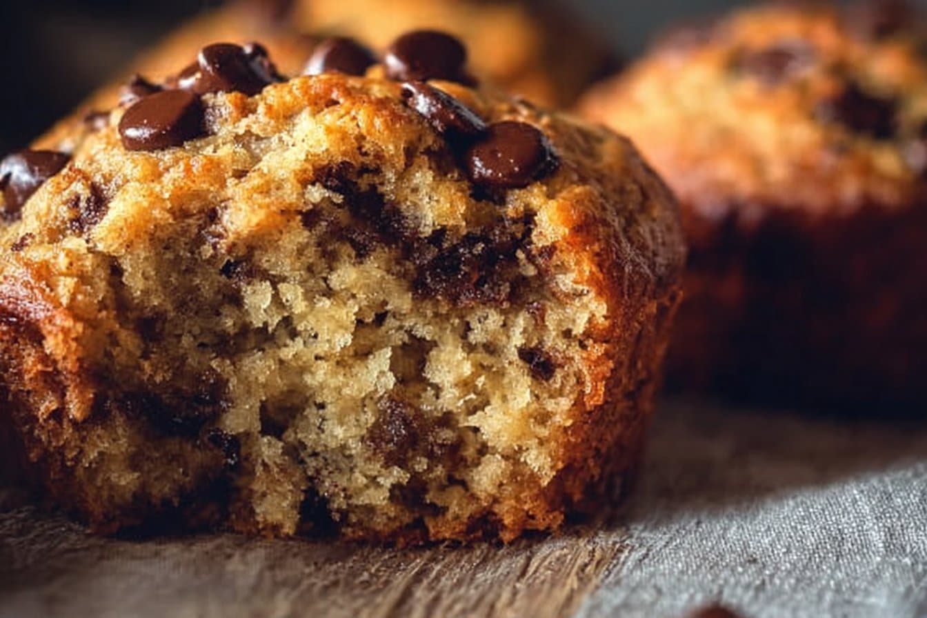 Amazing Chocolate Chip Banana Muffins: A 1-Bowl Wonder