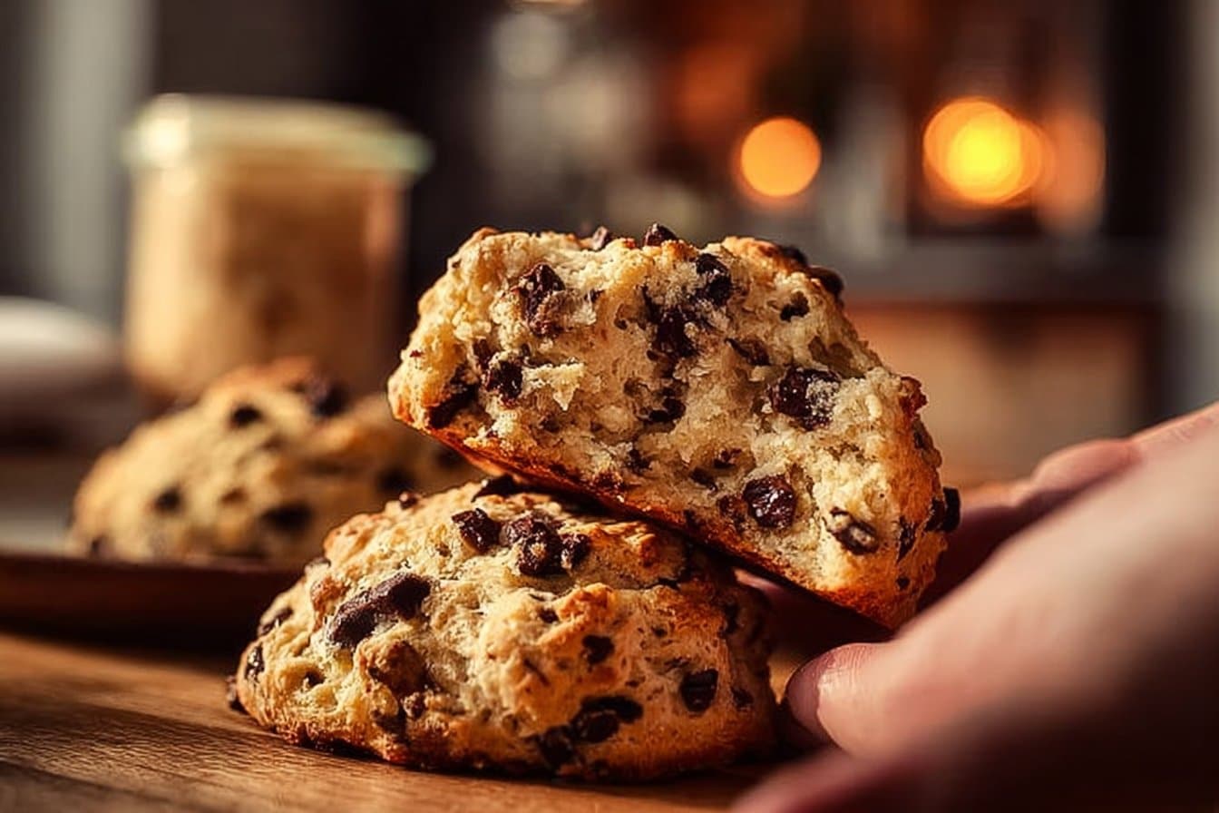 Banana Chocolate Chip Scones