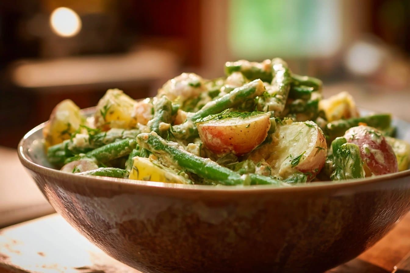 Creamy Green Bean Potato Salad
