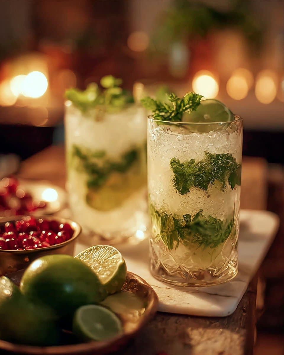 White Christmas Mojitos