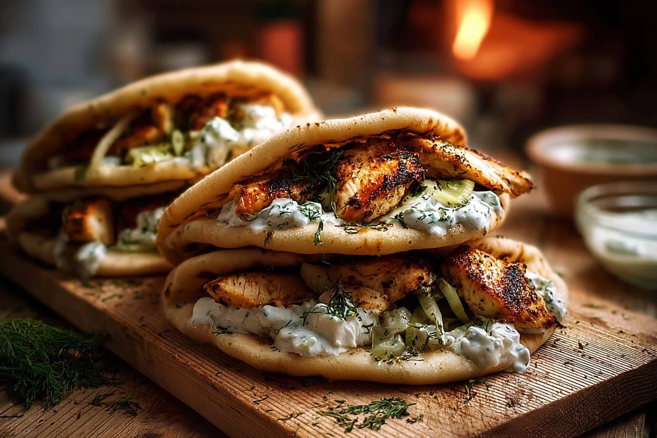 Sheet Pan Chicken Pitas with Herby Ranch