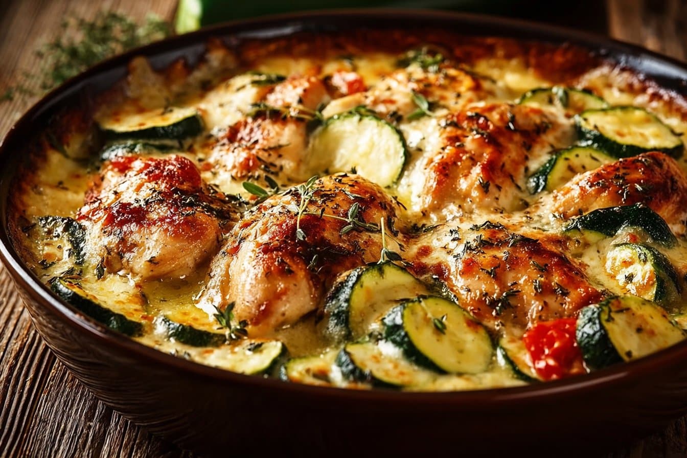 Easy Chicken Zucchini Bake