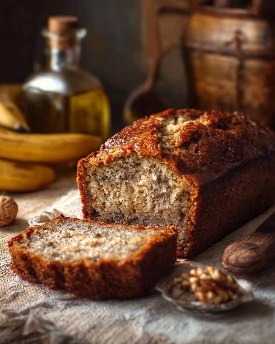 Fluffy Banana Bread with Oil