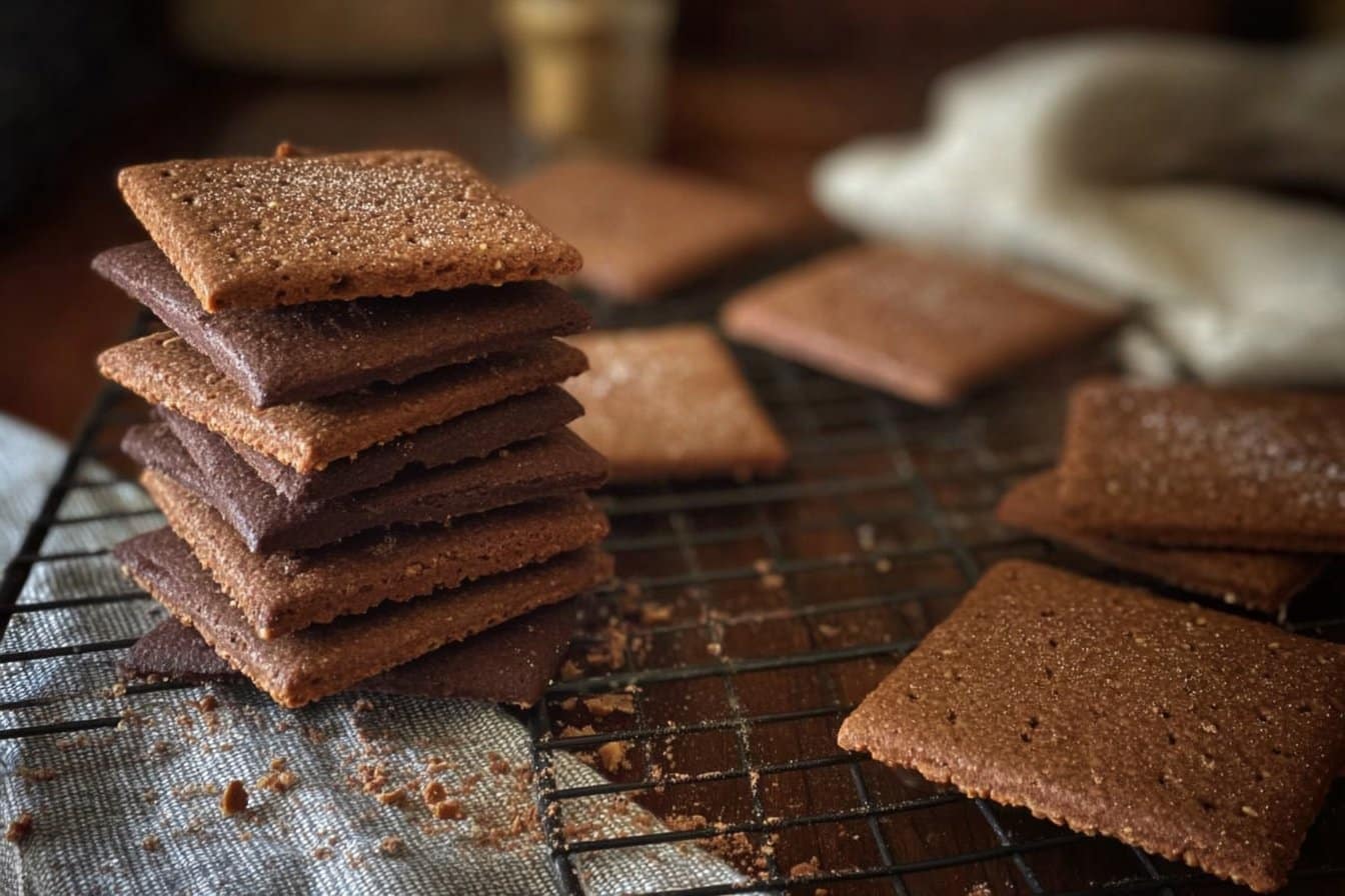 Sourdough Chocolate Graham Crackers