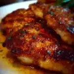 Morton's Steakhouse Chicken Christopher dish with chicken and rich sauce