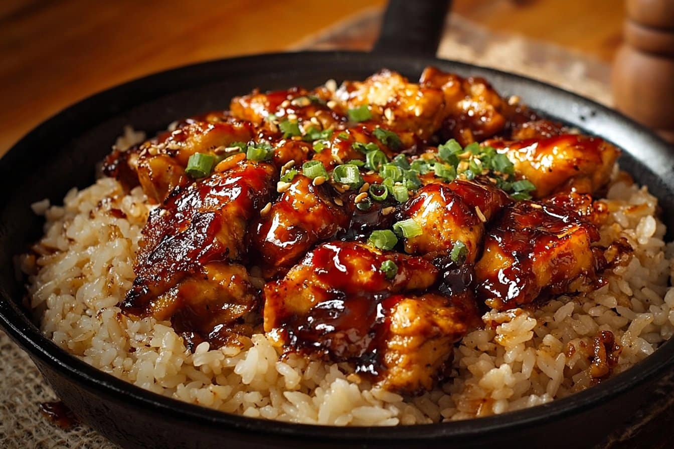 Honey BBQ Chicken Rice