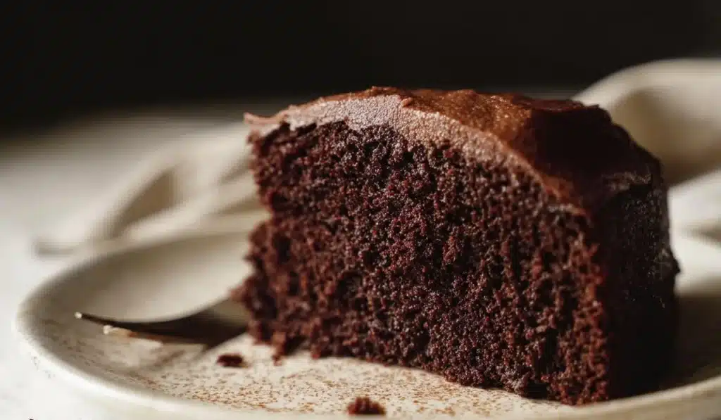 Delicious sourdough chocolate cake made with sourdough discard and chocolate