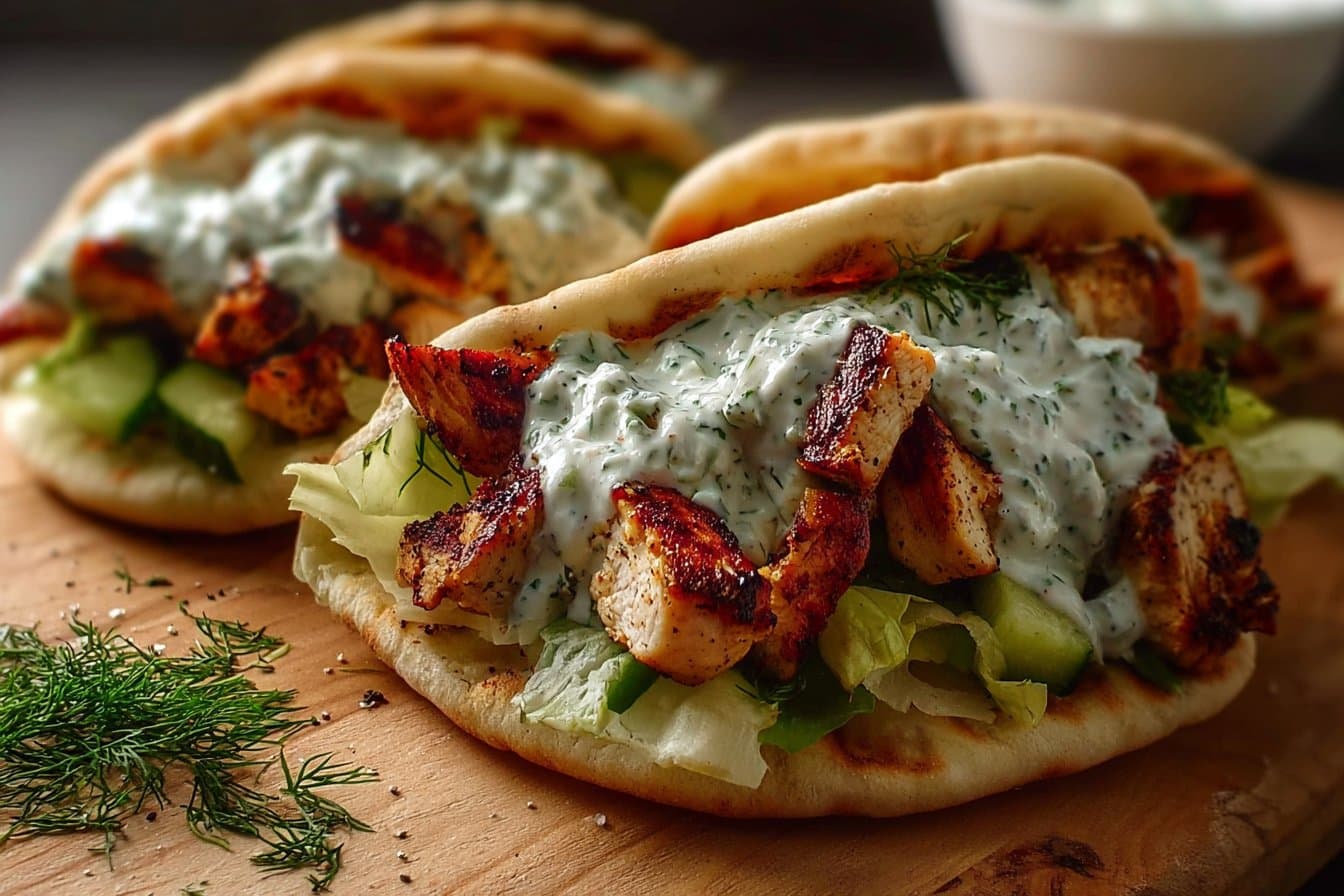 Sheet Pan Chicken Pitas with Herby Ranch