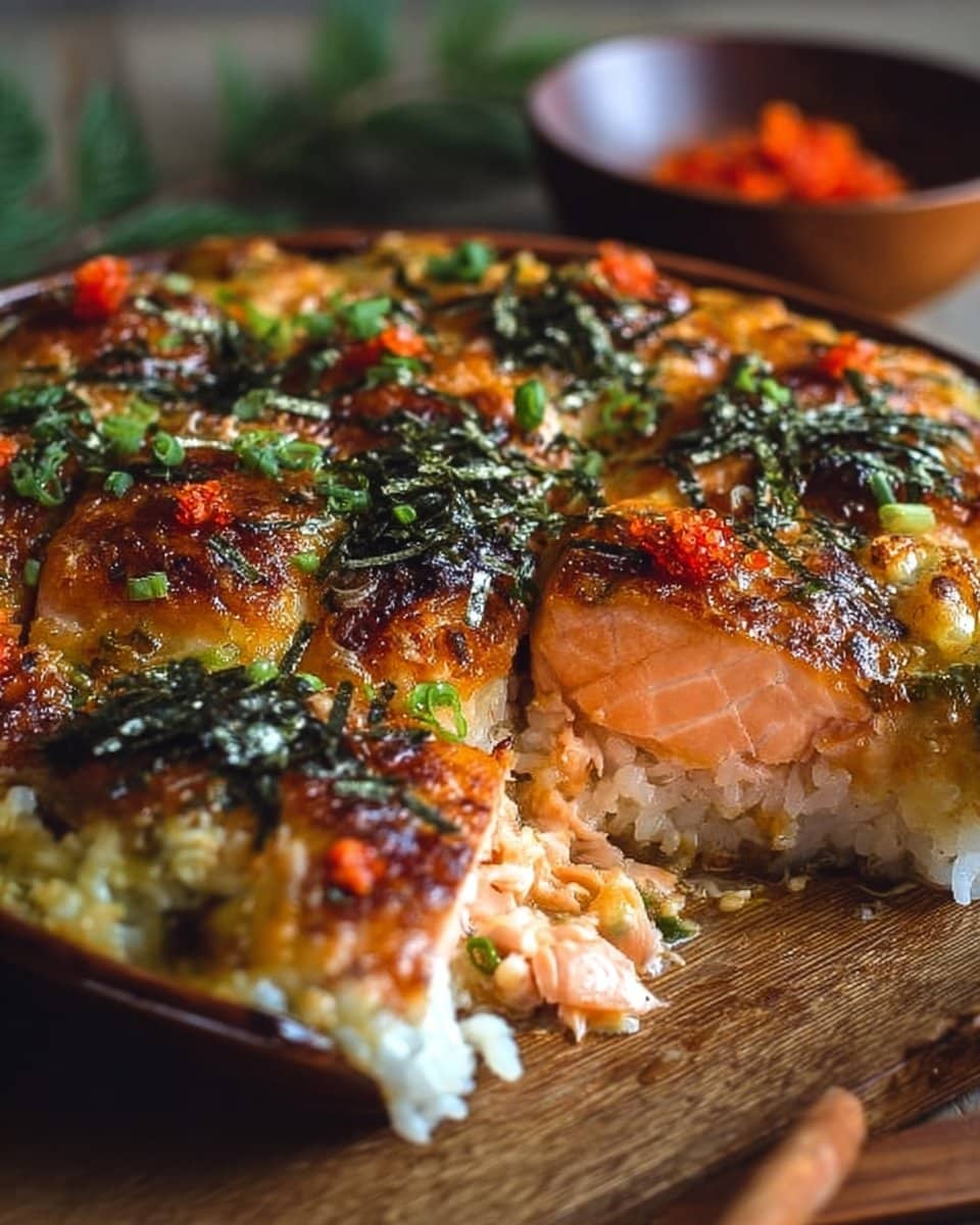 Spicy Salmon Sushi Bake Recipe