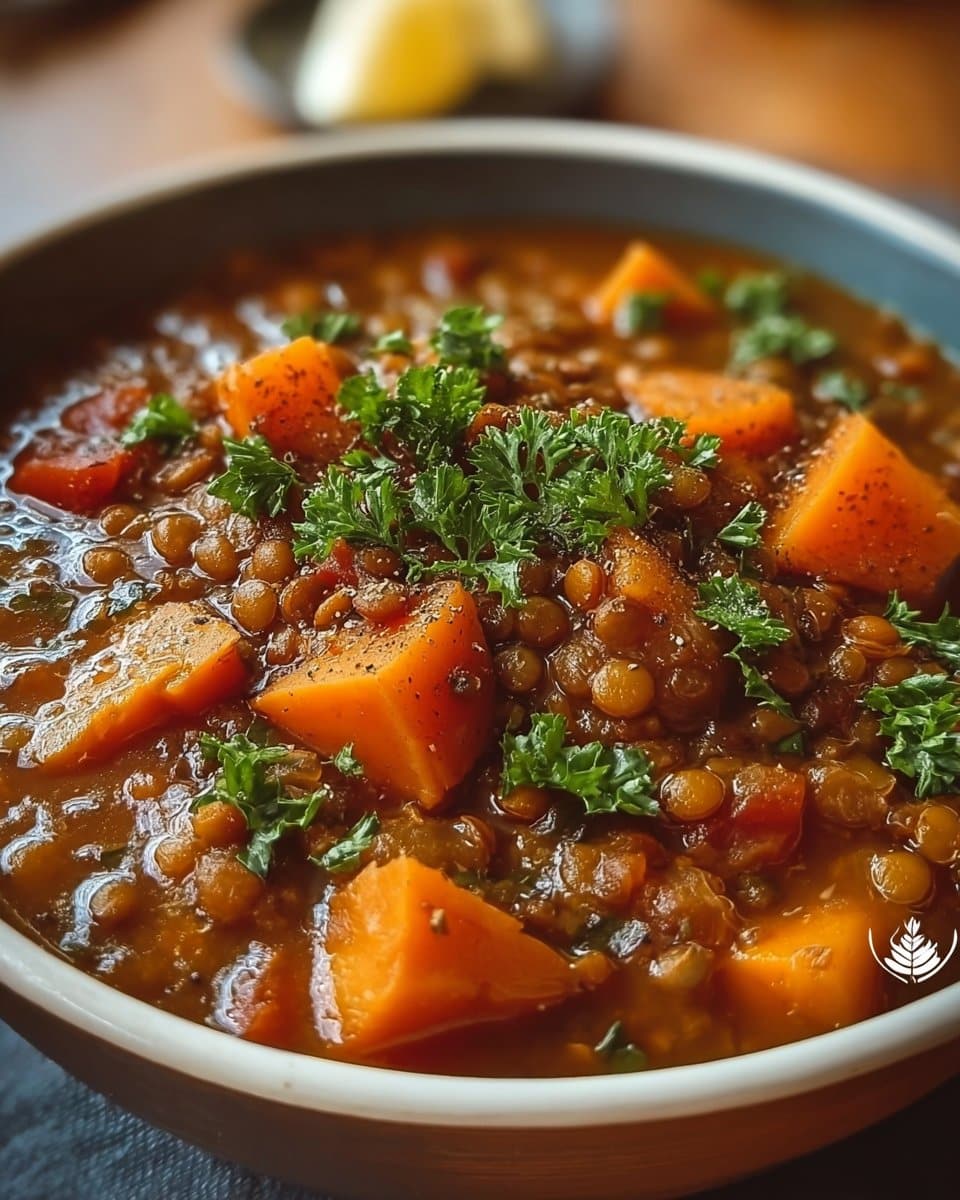 Crockpot Sweet Potato & Lentil Stew