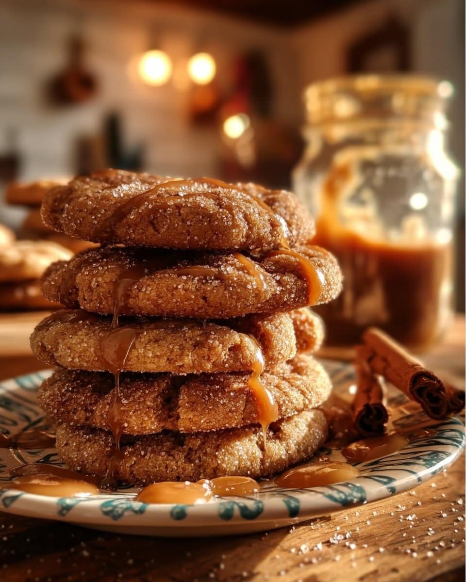 Brown Sugar Cinnamon Caramel Cookies