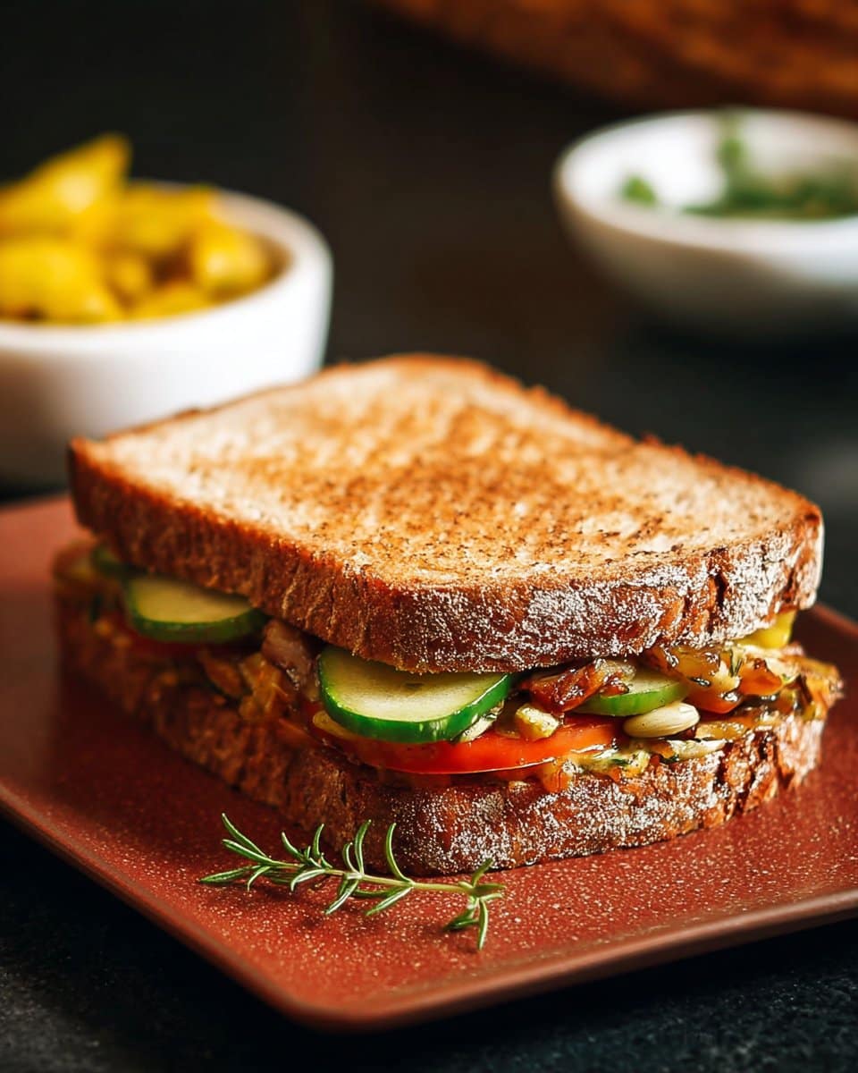 Veg Sandwich Recipe | Vegetable Sandwich