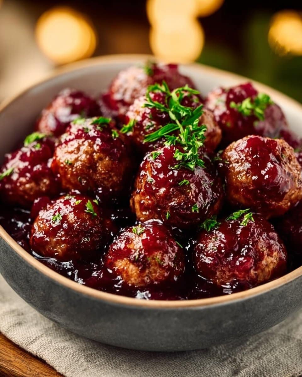 Christmas Cranberry Meatballs