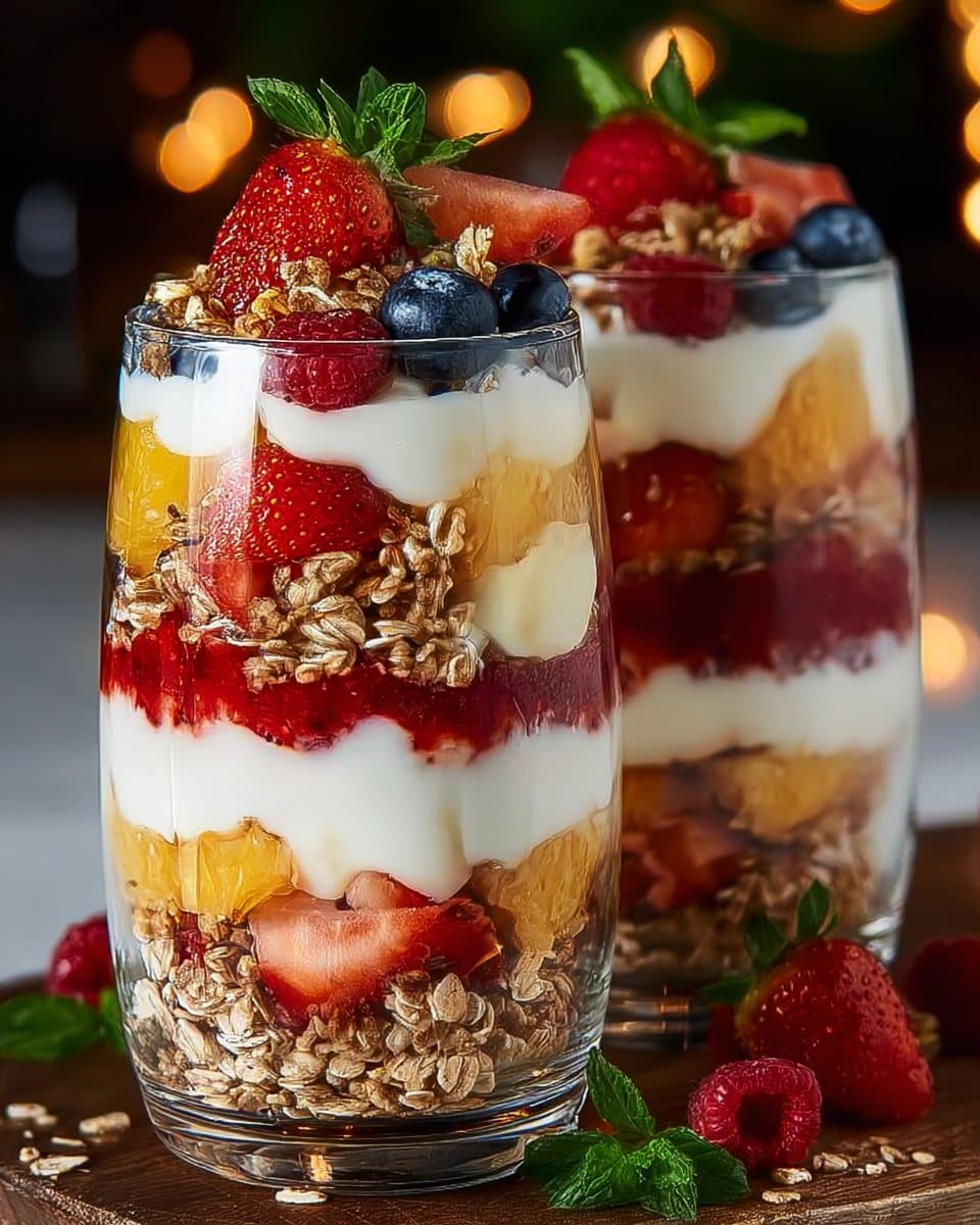 Healthy Layered Fruit Parfait