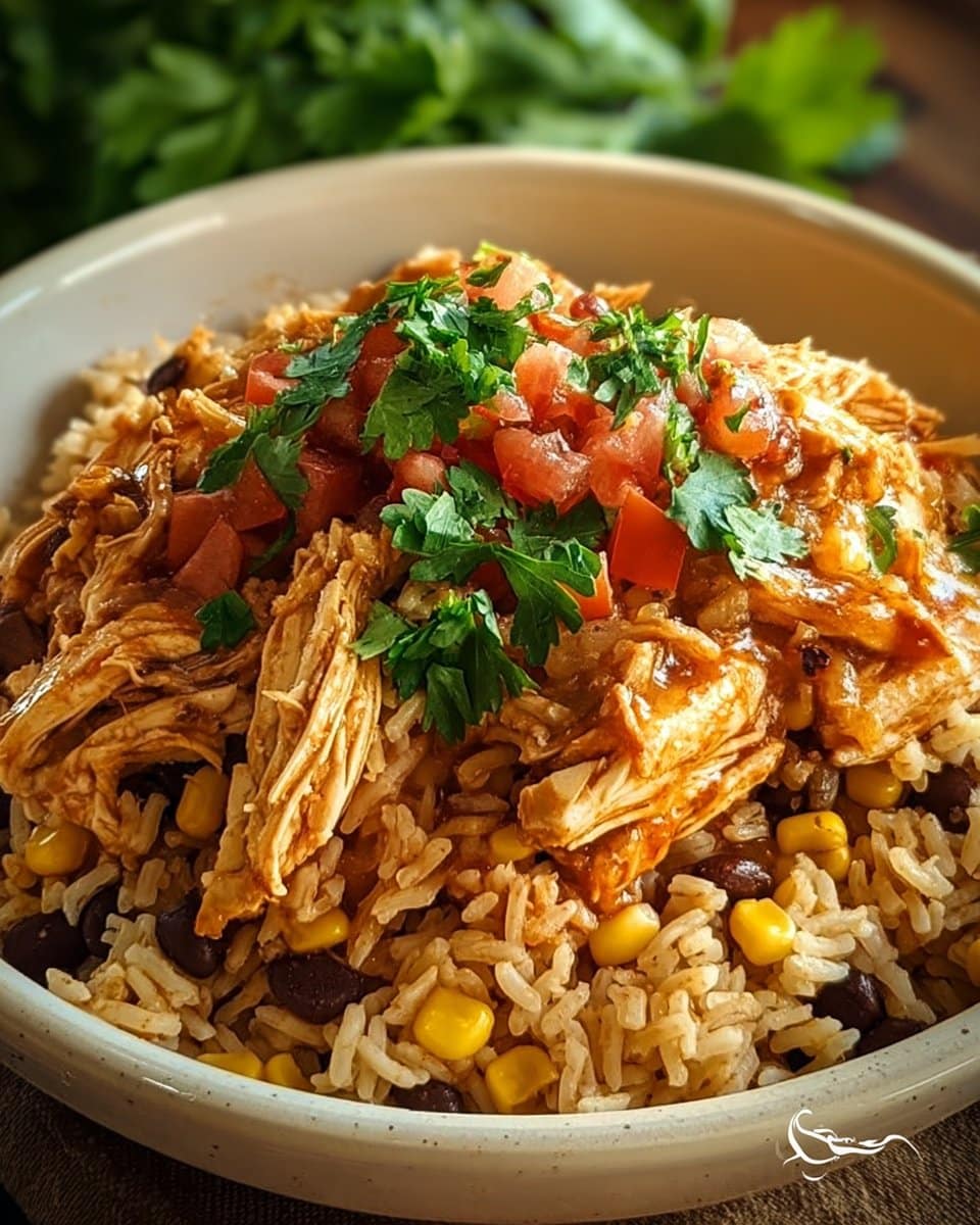 Slow Cooker Taco Chicken and Rice