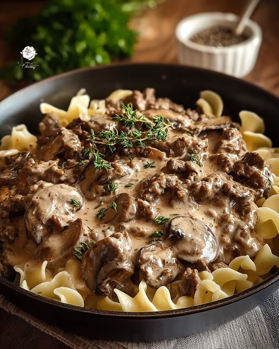 Ground Beef Stroganoff