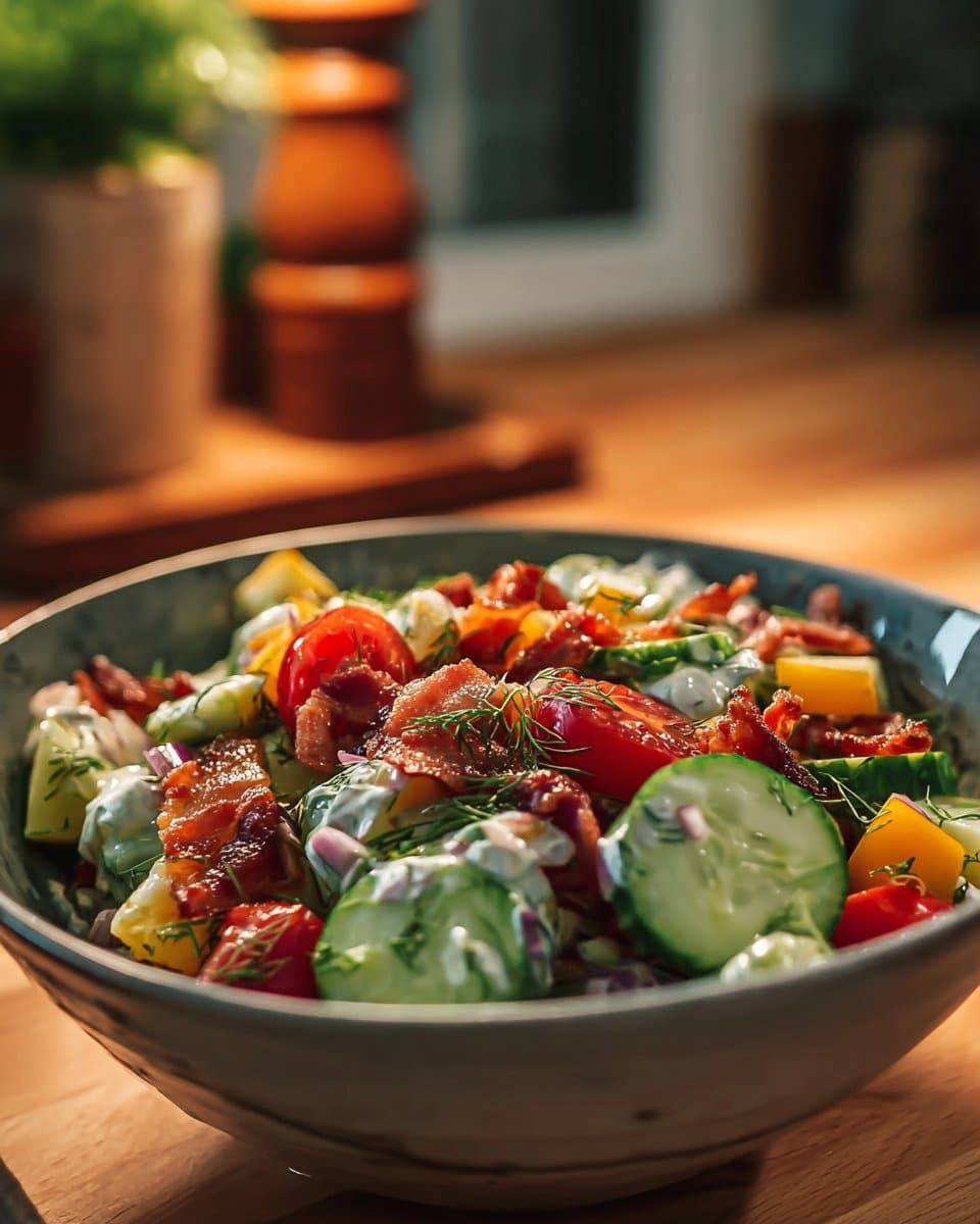 Crispy Bacon Vegetable Salad