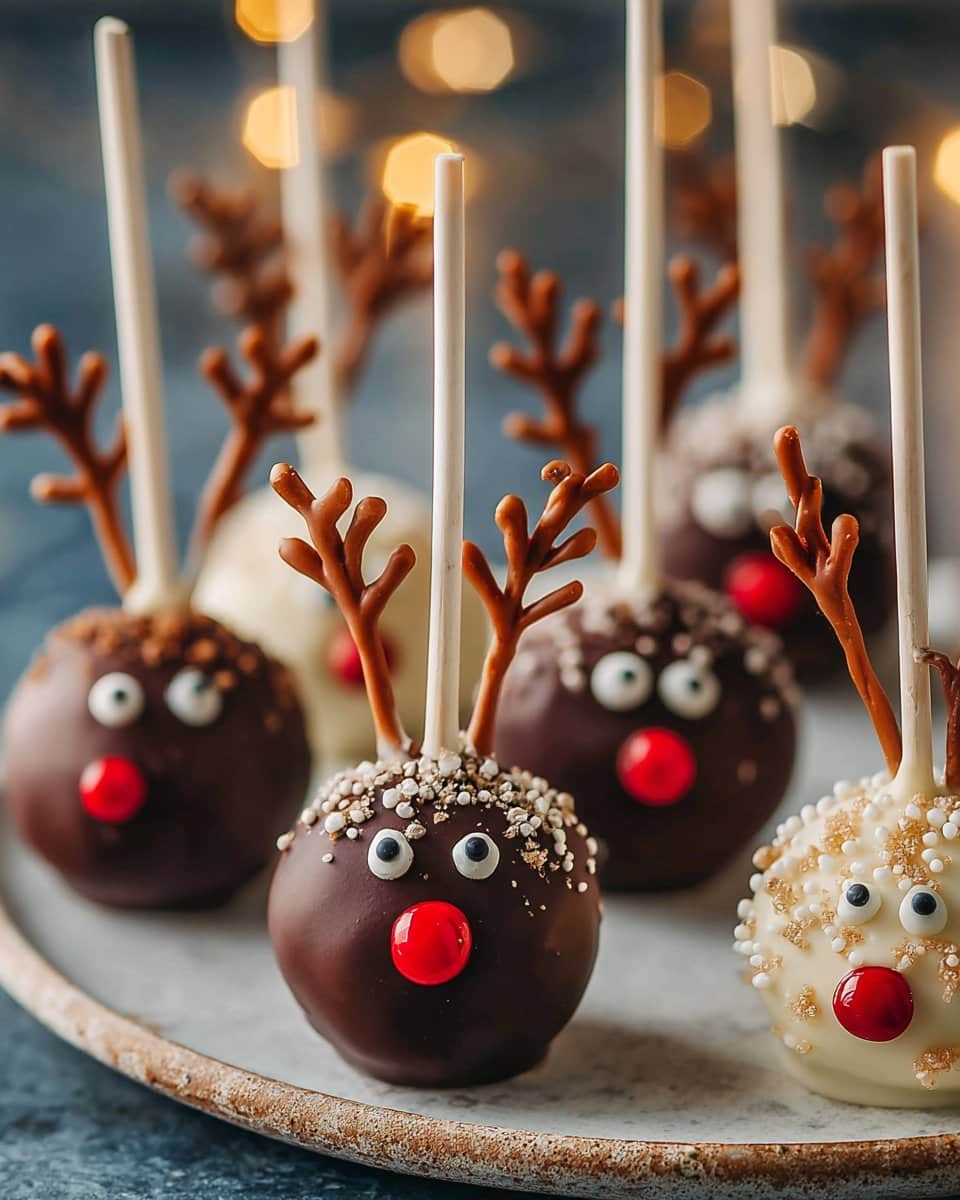Vegan Reindeer Cake Pops