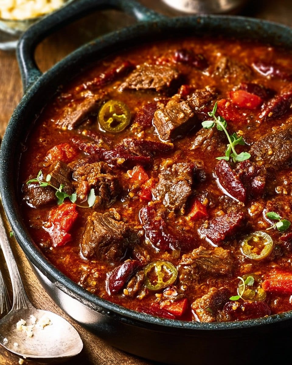 Chili with Beef Short Rib and Chorizo