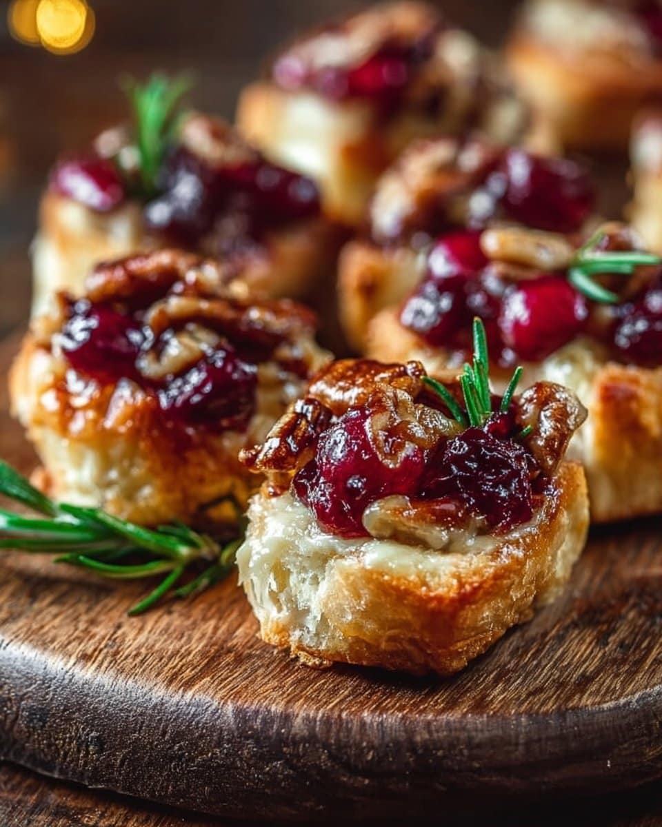 Baked Cranberry Brie Bites