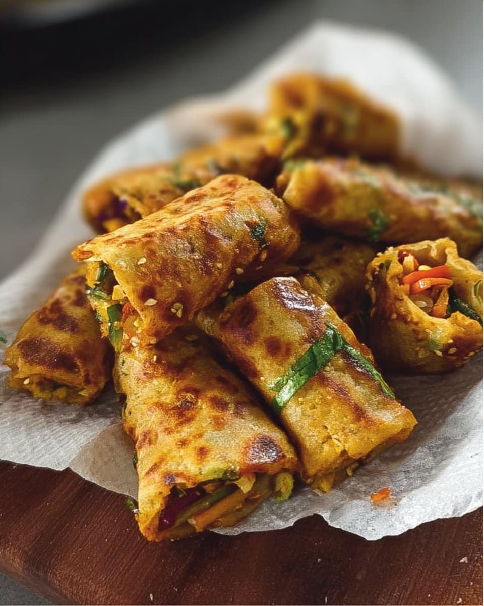 Schezwan Vegetable Roti Roll