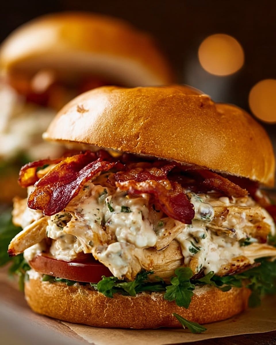 Addictive Cream Cheese Bacon Ranch Chicken Sandwiches