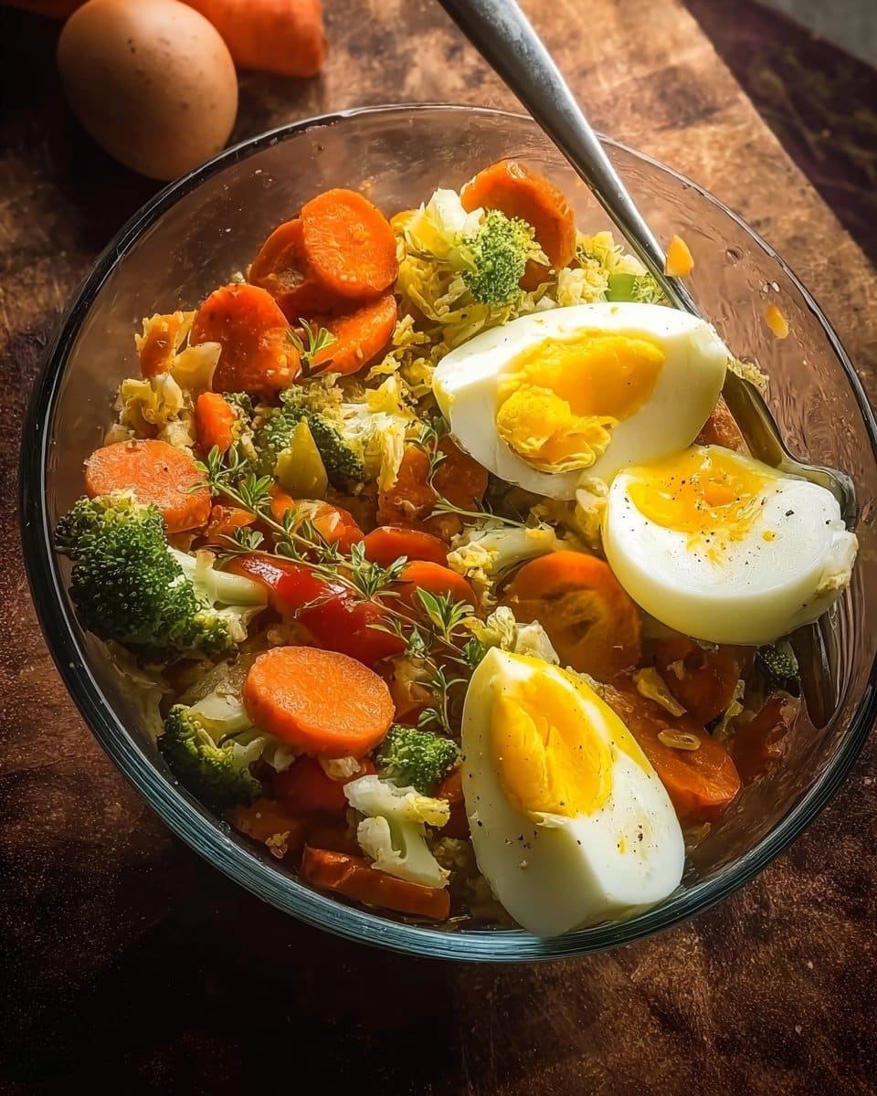 Mixed Veggie & Egg Healthy Bowl