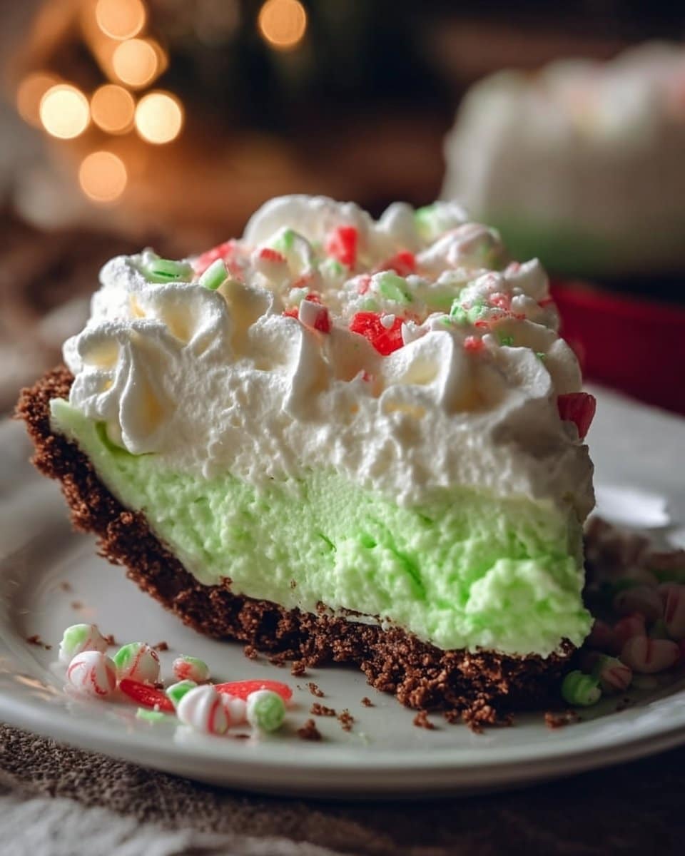 No Bake Grinch Pie