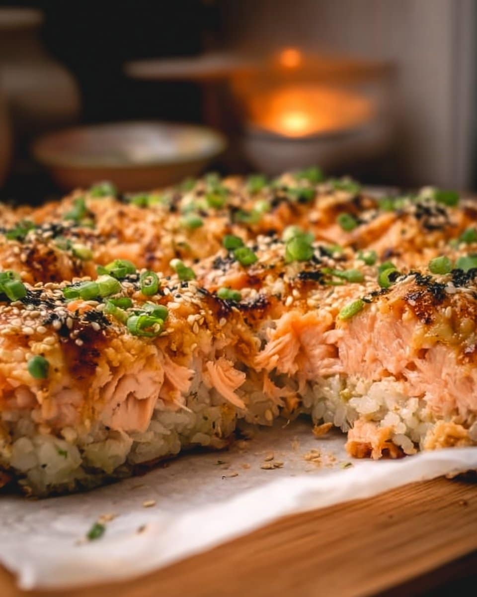 Salmon Sushi Bake
