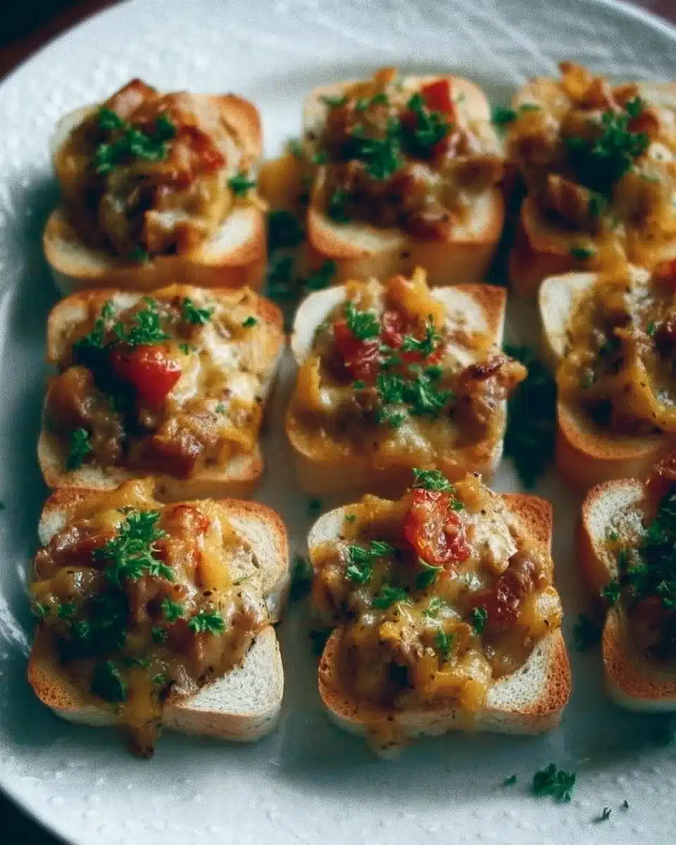 Hanky Panky appetizers served on a platter at a party