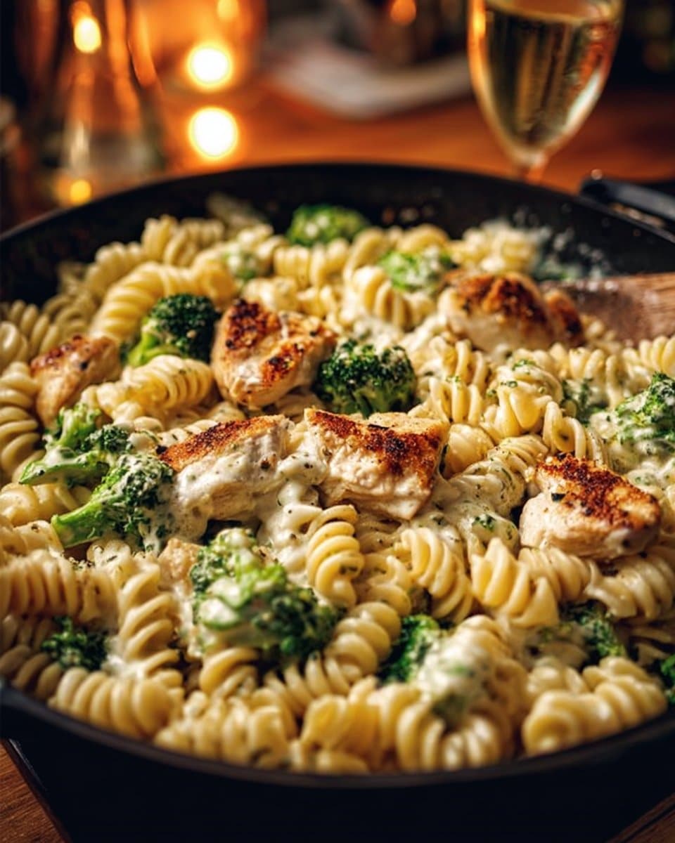 Creamy Rotisserie Chicken Broccoli Pasta