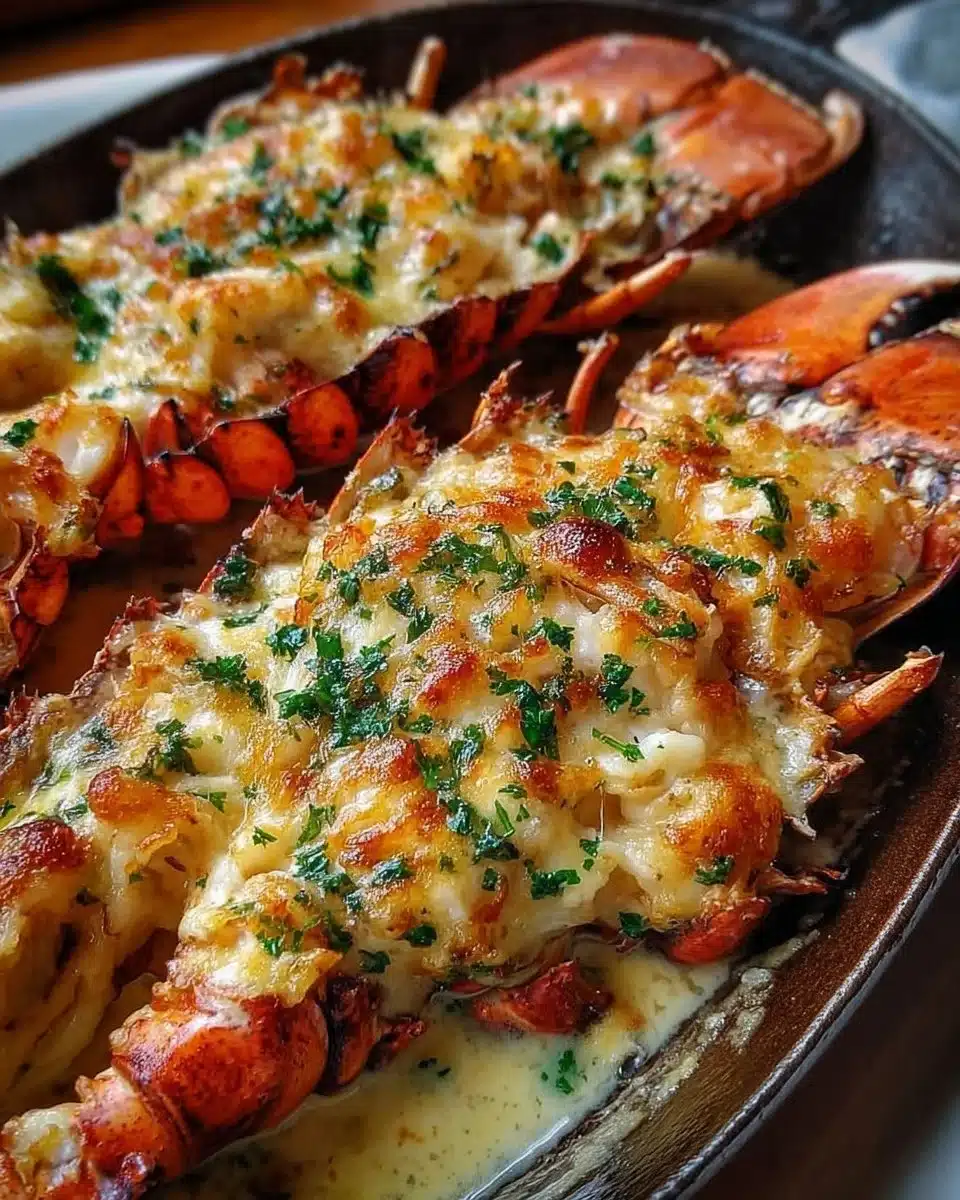 Delicious Lobster Thermidor Cream served elegantly in a gourmet dish