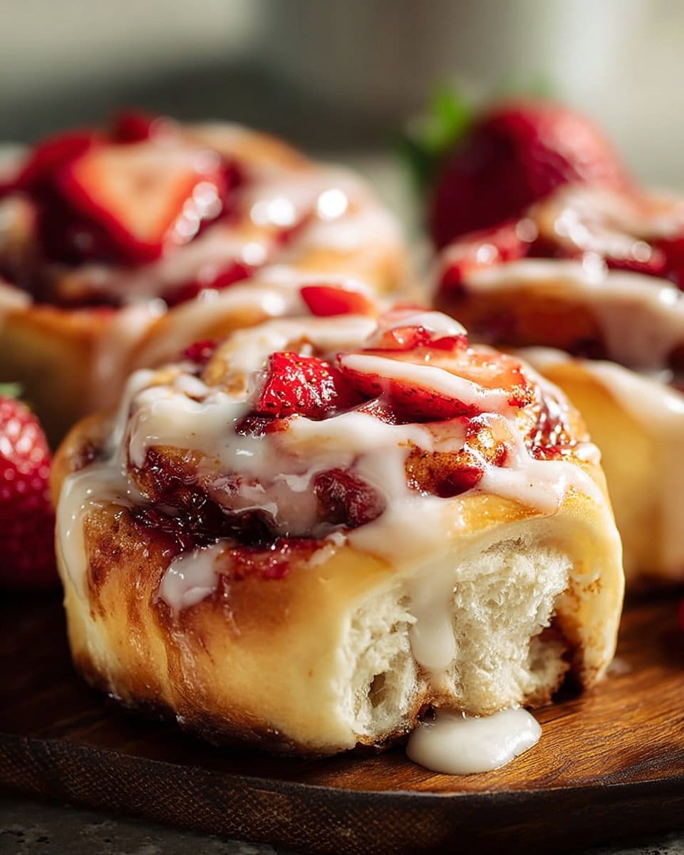 Easy Strawberry Cheesecake Cinnabon Rolls