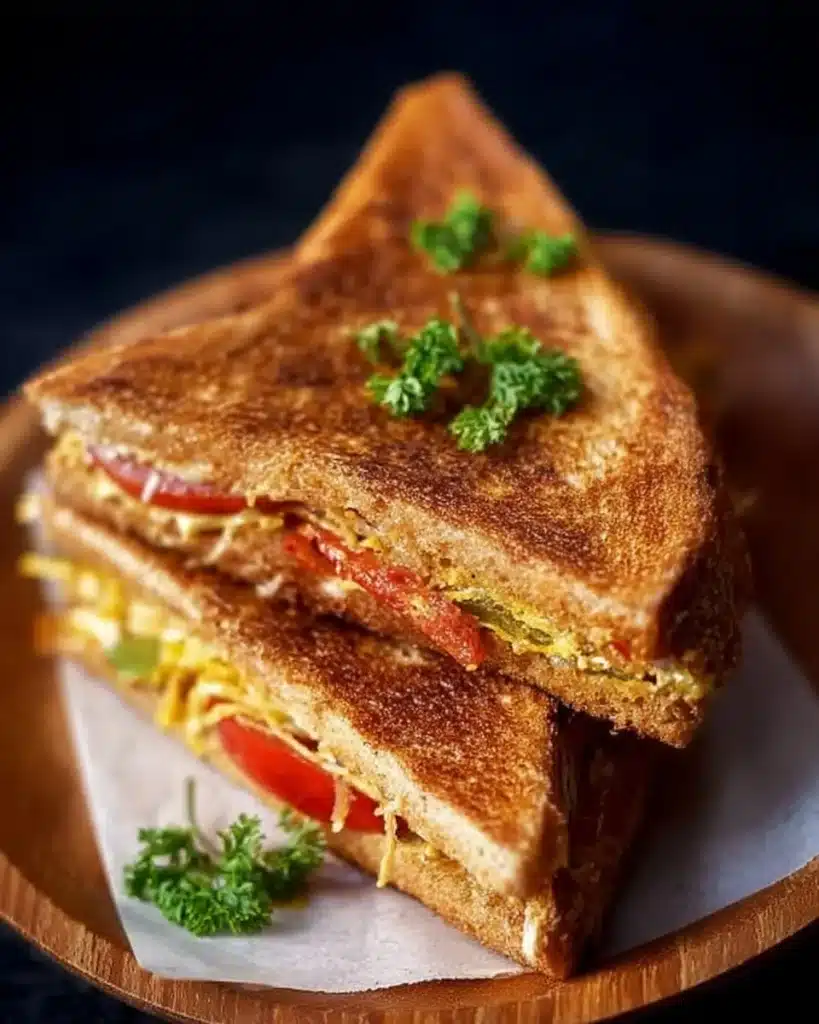 Mumbai Spiced Sandwich with vibrant spices and fresh ingredients