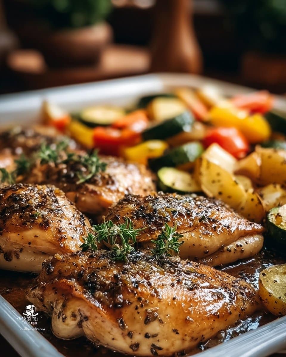 Honey Mustard Chicken Sheet Pan Dinner