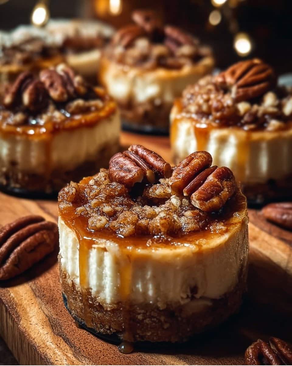Mini Pecan Pie Cheesecakes