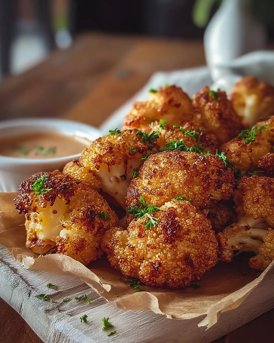 Keto Air-fried Crispy Cauliflower