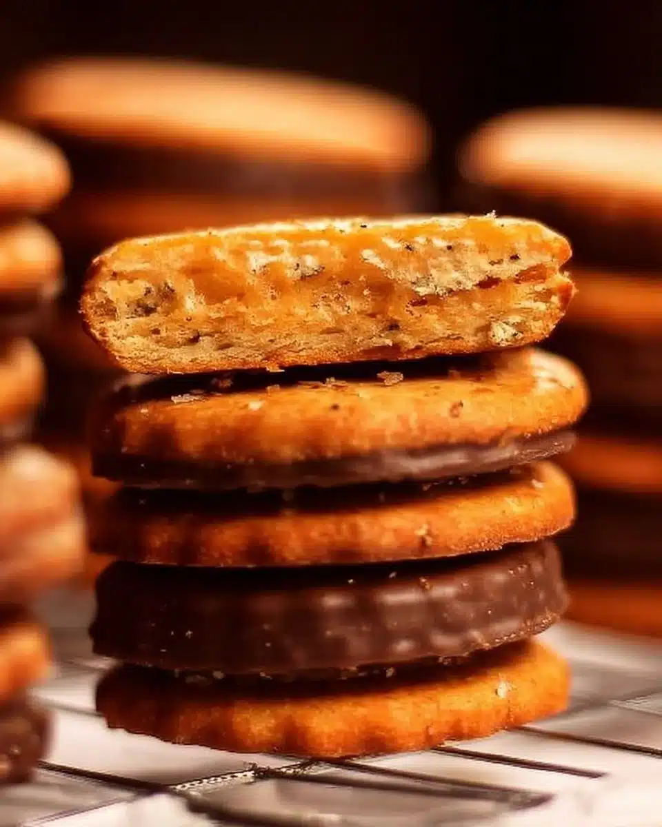 Delicious Ritz Cracker cookies arranged on a plate.