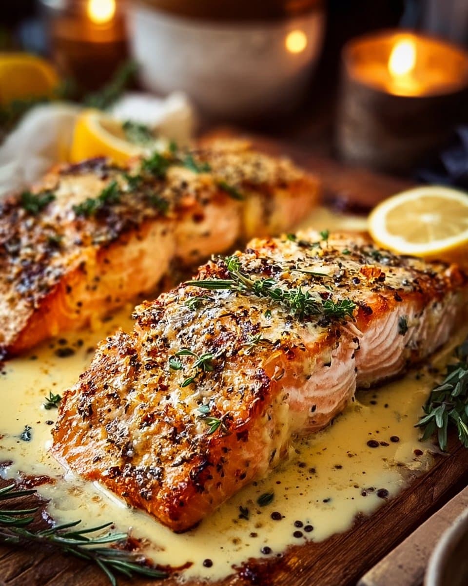 Baked Boursin Salmon