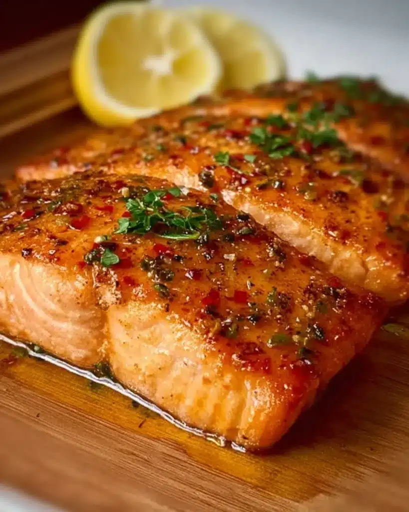 Delicious baked salmon inspired by Texas Roadhouse recipe