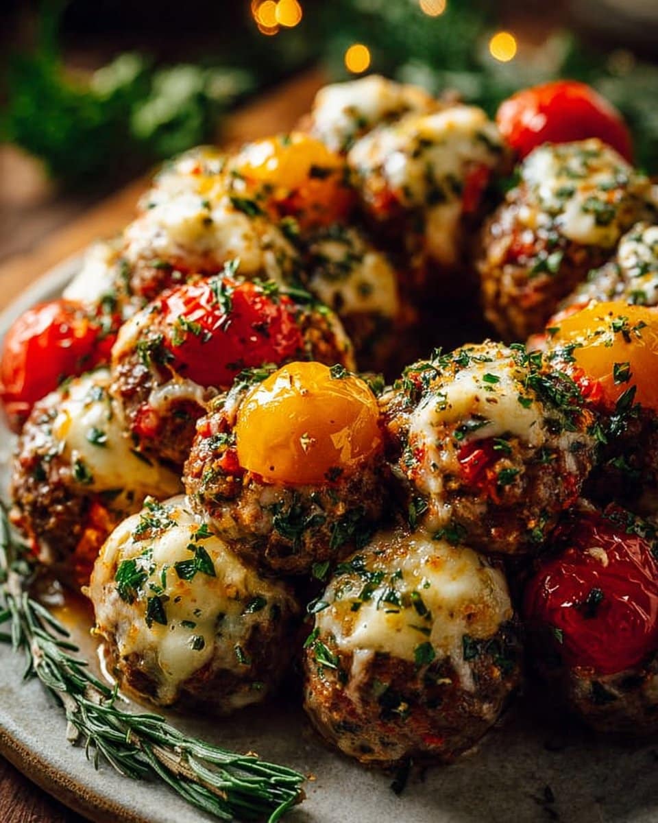 Christmas Caprese Wreath