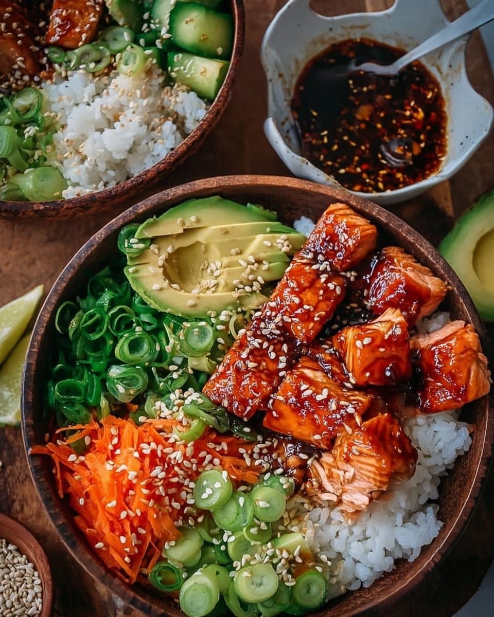 Honey Sriracha Salmon Bowls: A Sweet and Spicy Delight
