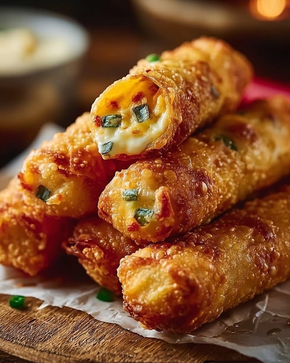 Mini Jalapeno Popper Egg Rolls