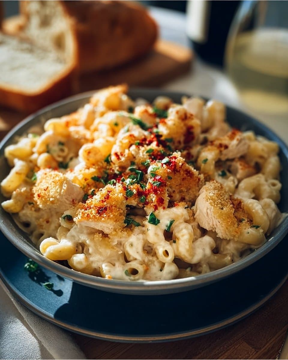 Creamy Chicken Mac and Cheese