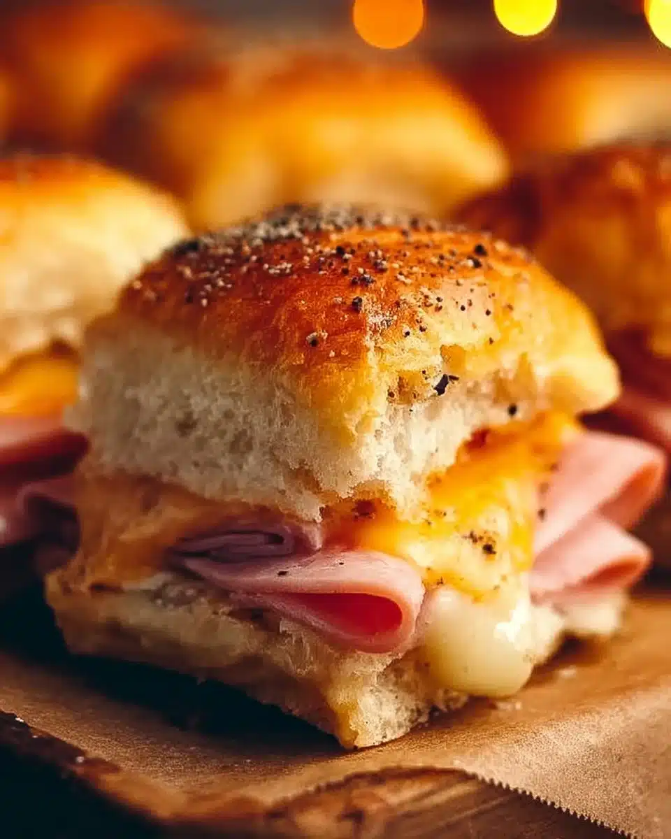 Baked Ham and Cheese Sliders