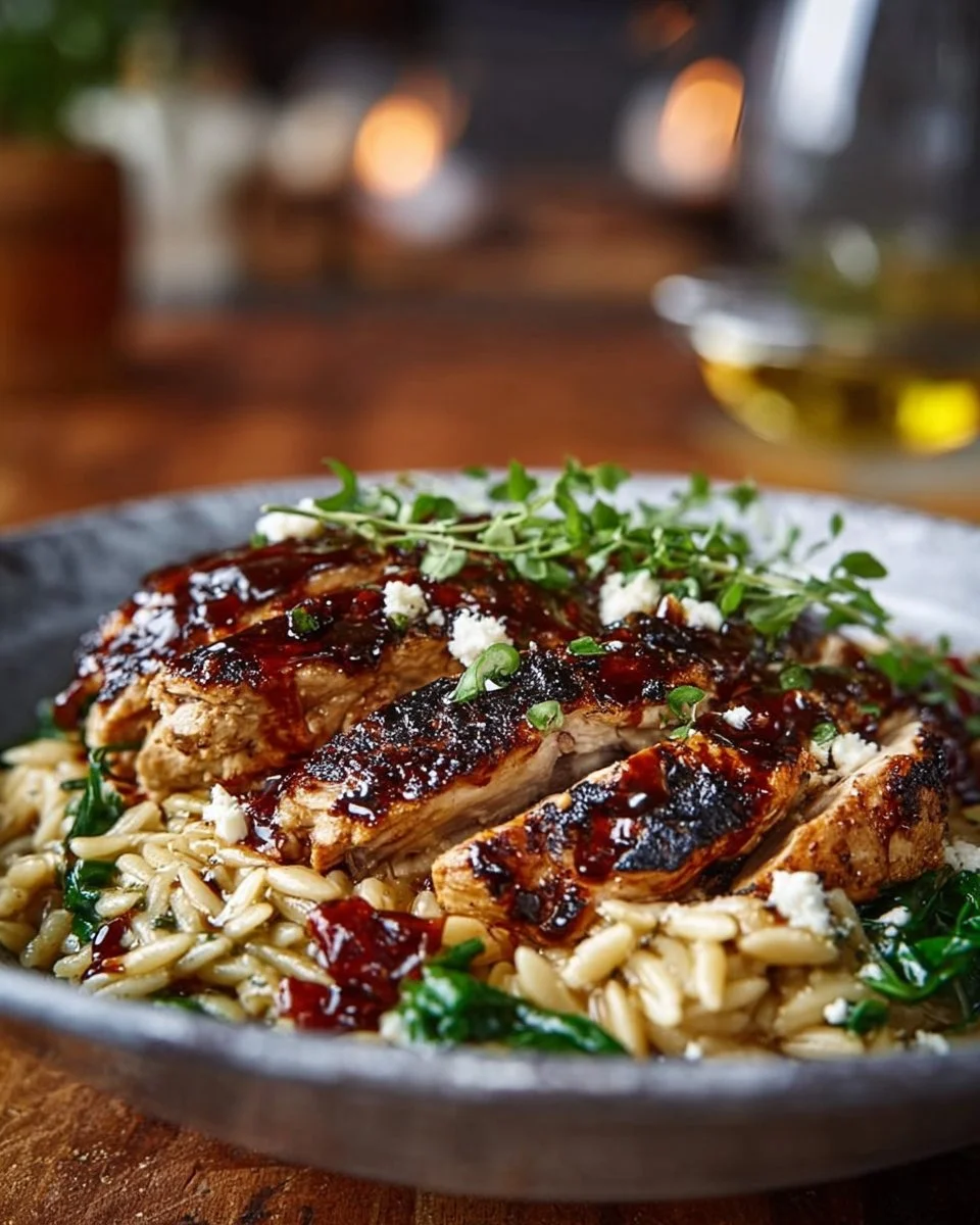Balsamic Chicken Orzo
