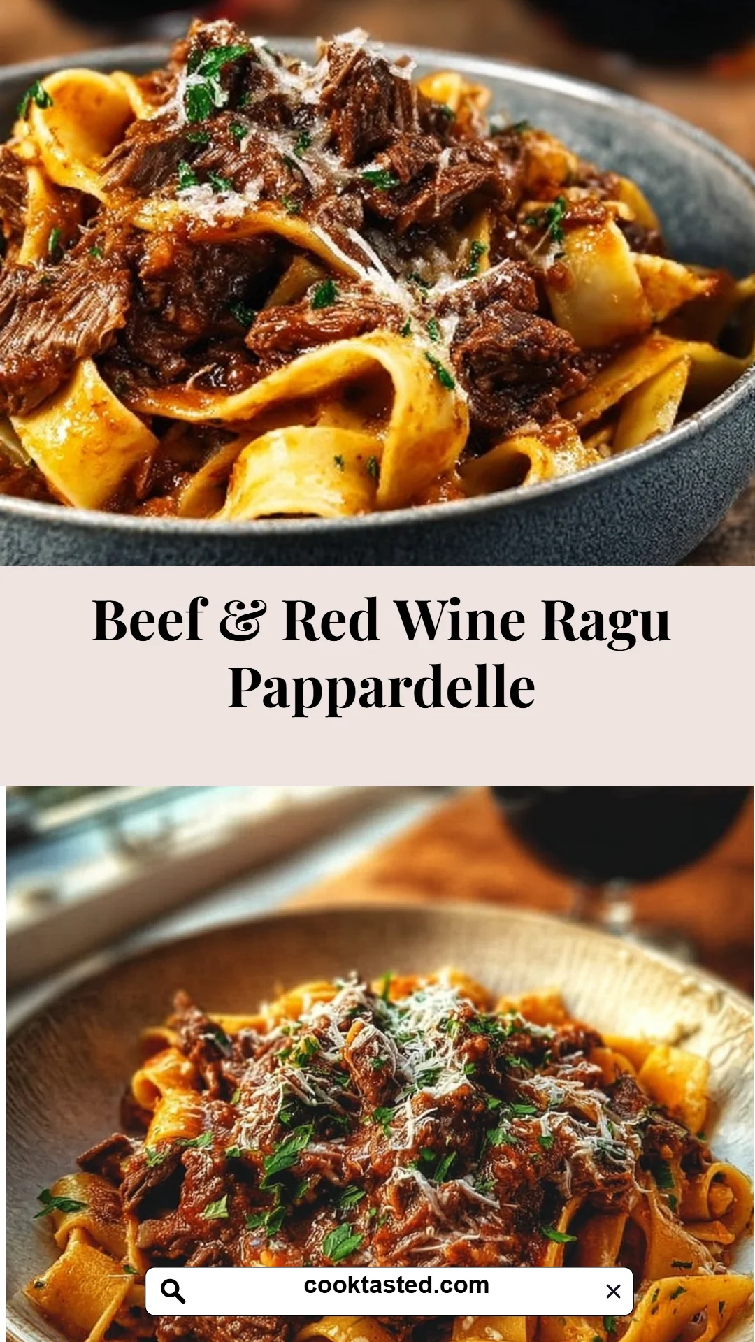 Beef & Red Wine Ragu Pappardelle
