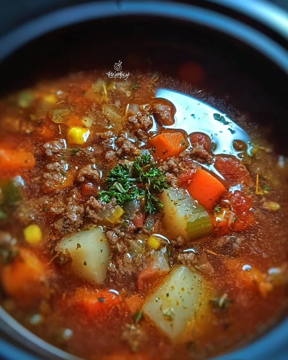 Crockpot Hamburger Soup